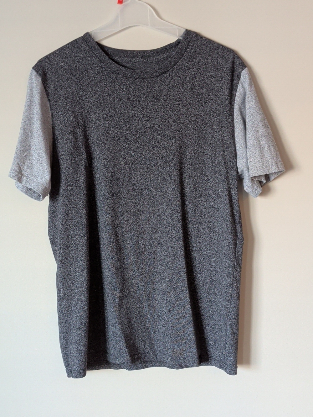 Simons Men's Two-Tone Gray Short Sleeve Crew Neck Tee Size L